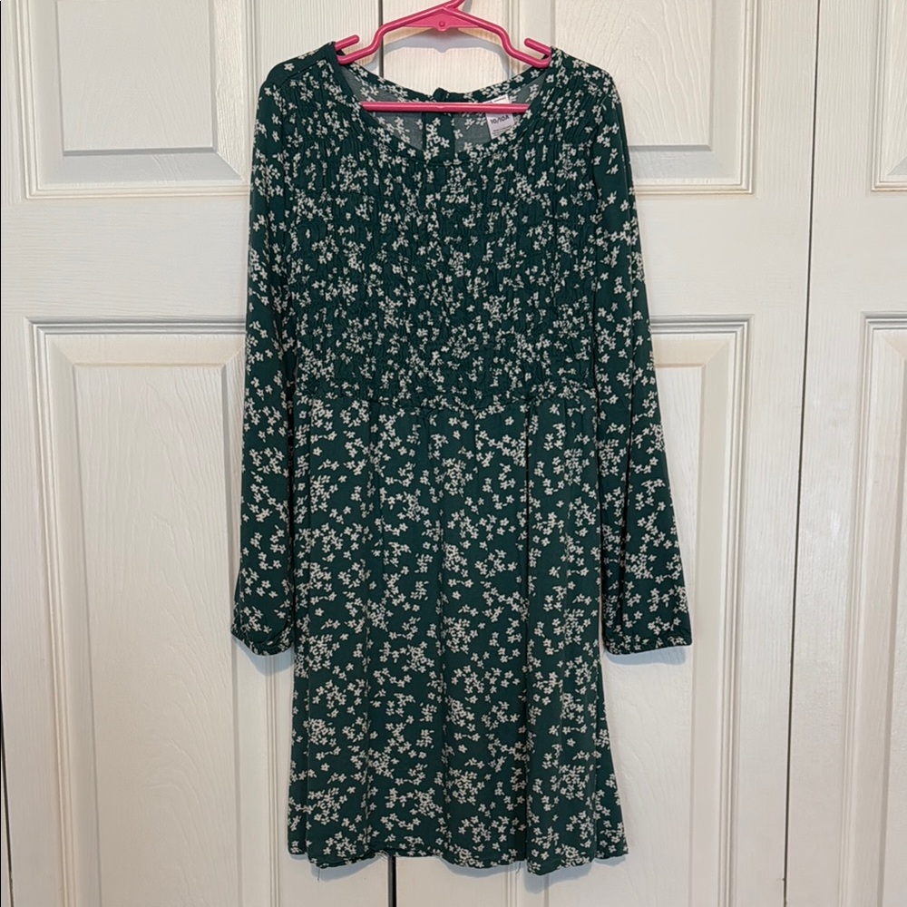 Carter's Green Long Sleeve Dress